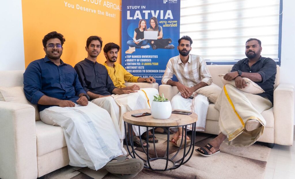 Employees celebrating Onam at PingMe