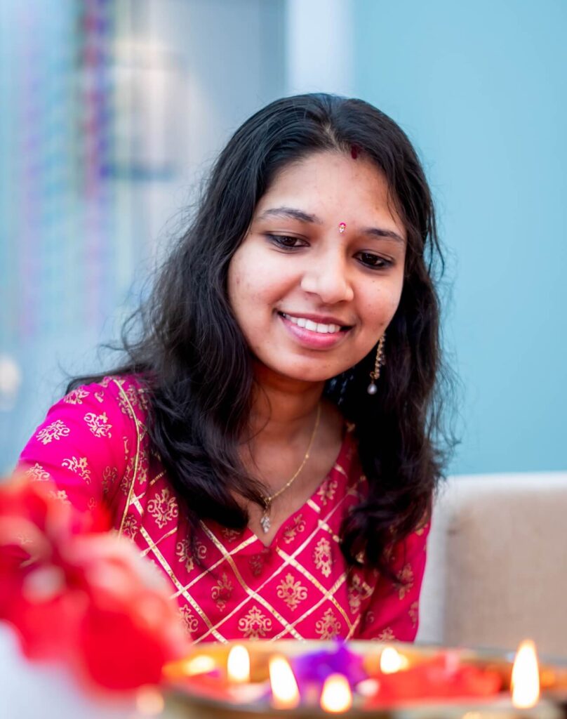 Employee celebrating Diwali at PingMe