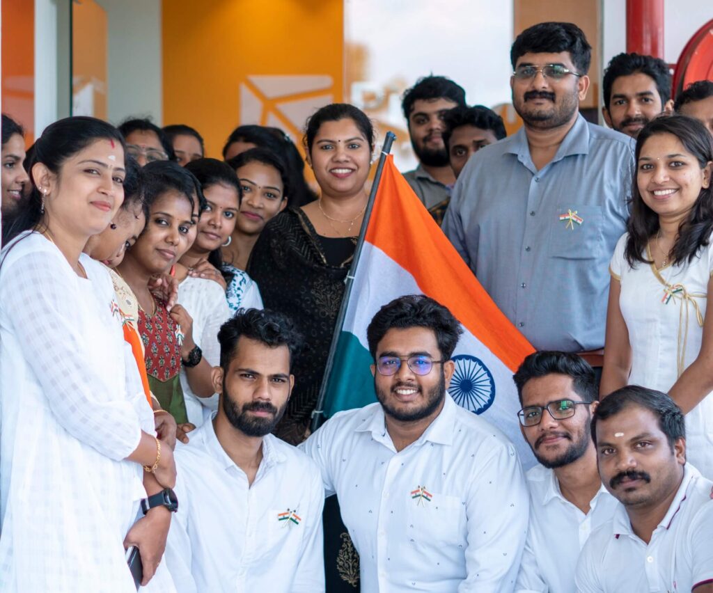 Employees celebrating Independence day at PingMe