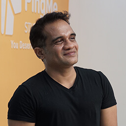 A generic square placeholder image with rounded corners in a figure.