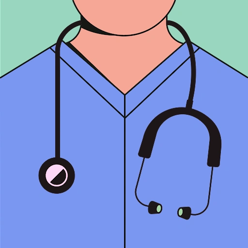 A generic square placeholder image with rounded corners in a figure.